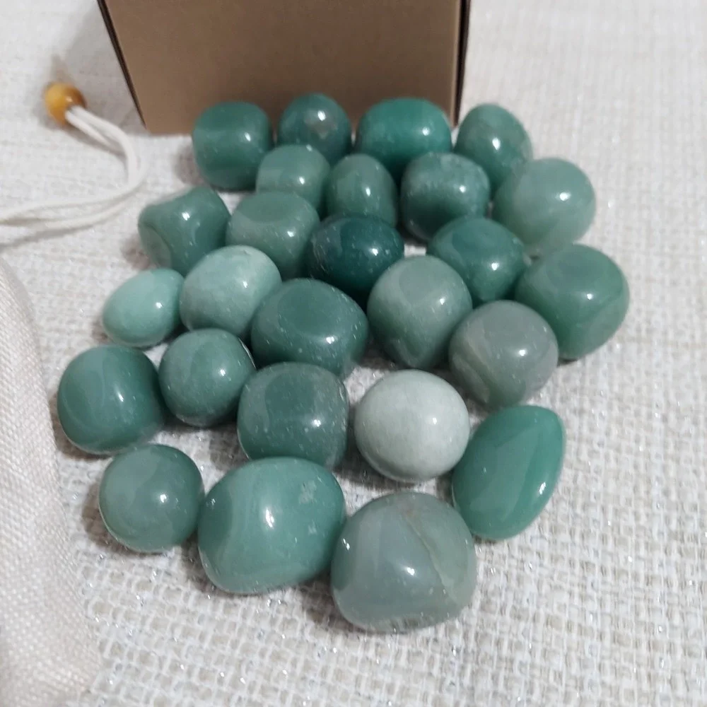 Zenkeeper 1 lb Green Avent Wicca Reiki Crystal Healing Stones 2-3cm Each‎